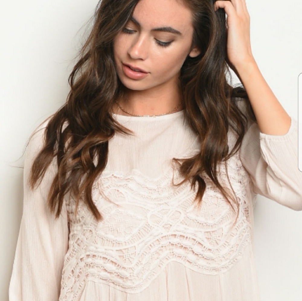 Crochet detail tunic dress - Picture 4 of 5